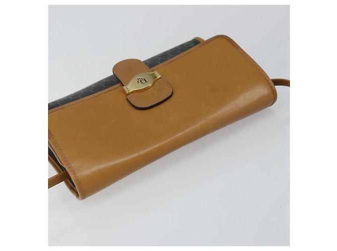 Borsa a Spalla in Tela Honeycomb PVC Nera e Dorata Auth BA6582 Christian Dior Nero D'oro - vista 6