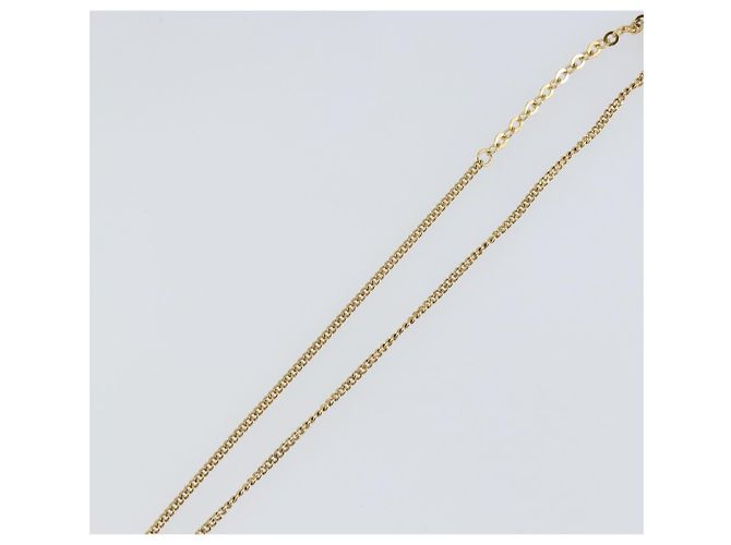 Collana Christian Dior metallo oro Auth sw1633 D'oro - vista 11