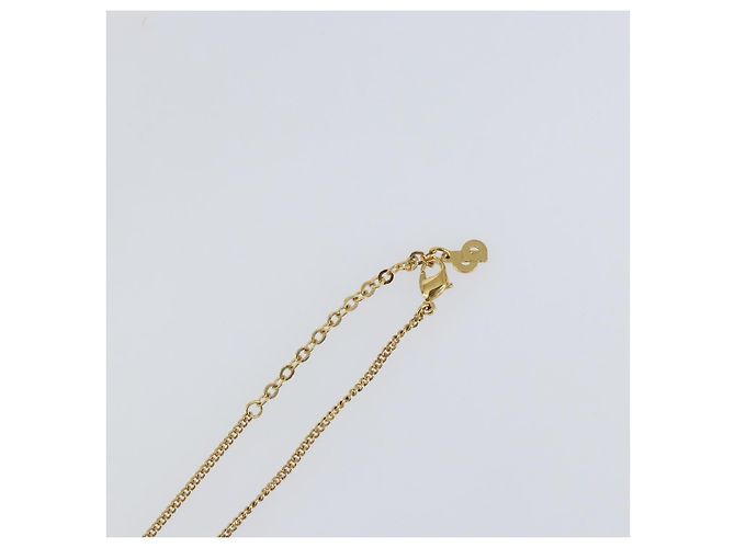 Collana Christian Dior metallo oro Auth sw1633 D'oro - vista 12