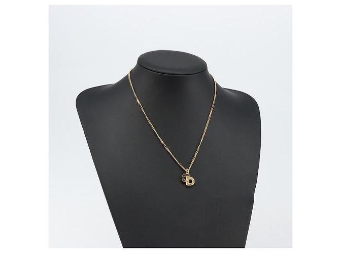 Collana Christian Dior metallo oro Auth sw1633 D'oro - vista 13