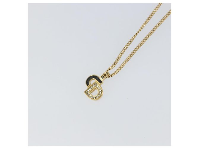 Collana Christian Dior metallo oro Auth sw1633 D'oro - vista 3