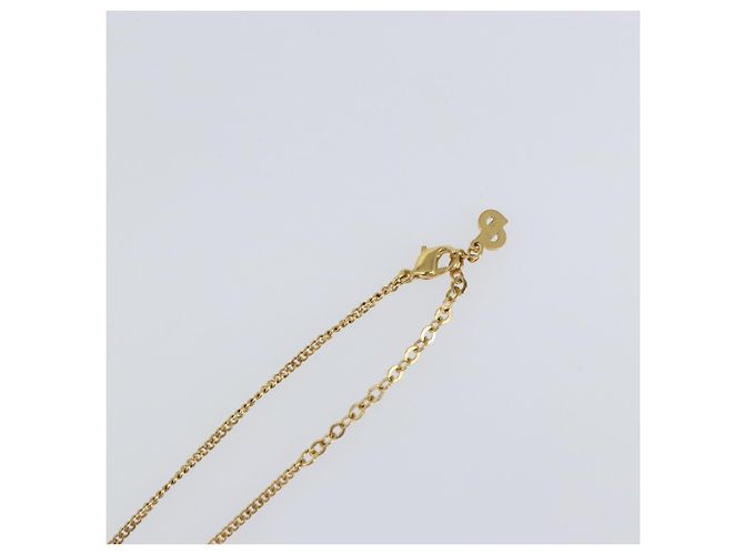 Collana Christian Dior metallo oro Auth sw1633 D'oro - vista 6