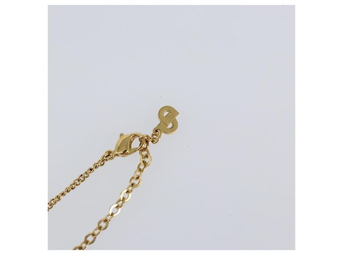 Collana Christian Dior metallo oro Auth sw1633 D'oro - vista 7