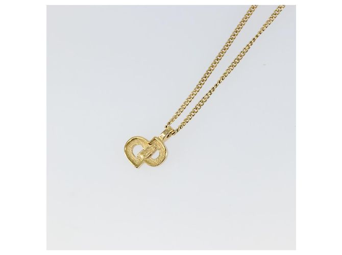 Collana Christian Dior metallo oro Auth sw1633 D'oro - vista 9