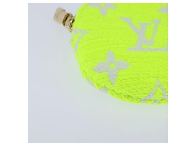 LOUIS VUITTON Pochette Ellipse BB Pile Bianco Giallo Chiaro Verde Auth 146358 - vista 11
