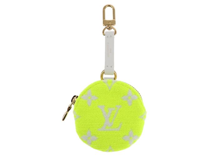 LOUIS VUITTON Pochette Ellipse BB Pile Bianco Giallo Chiaro Verde Auth 146358 - vista 2