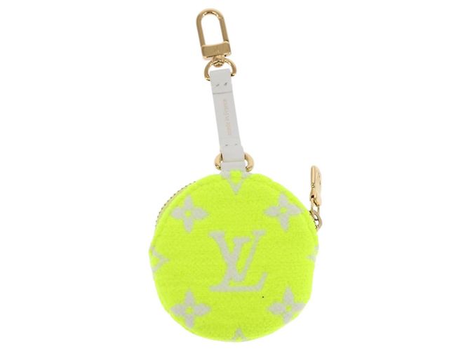 LOUIS VUITTON Pochette Ellipse BB Pile Bianco Giallo Chiaro Verde Auth 146358 - vista 3