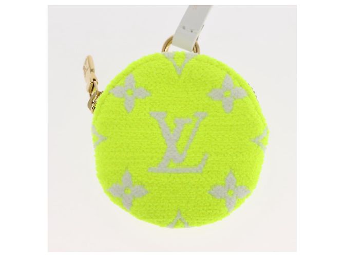 LOUIS VUITTON Pochette Ellipse BB Pile Bianco Giallo Chiaro Verde Auth 146358 - vista 4