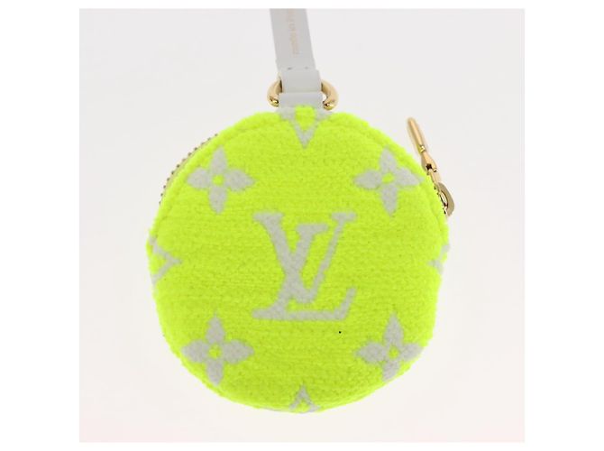 LOUIS VUITTON Pochette Ellipse BB Pile Bianco Giallo Chiaro Verde Auth 146358 - vista 5