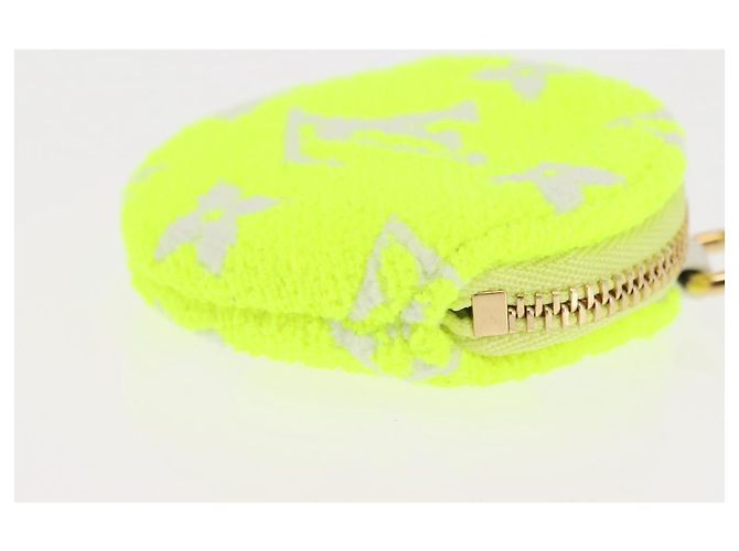 LOUIS VUITTON Pochette Ellipse BB Pile Bianco Giallo Chiaro Verde Auth 146358 - vista 6