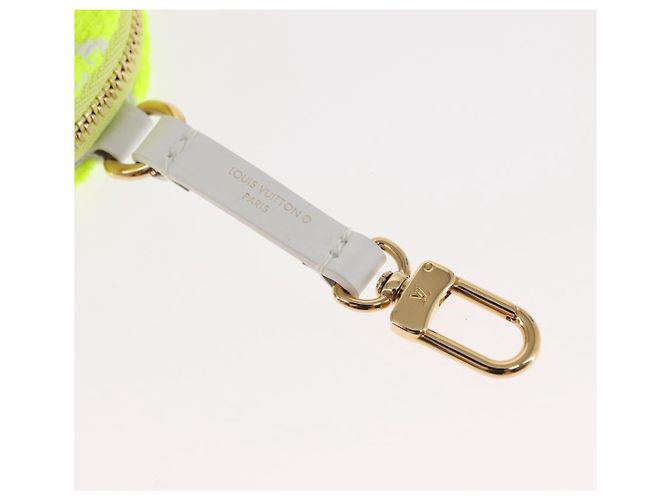 LOUIS VUITTON Pochette Ellipse BB Pile Bianco Giallo Chiaro Verde Auth 146358 - vista 8