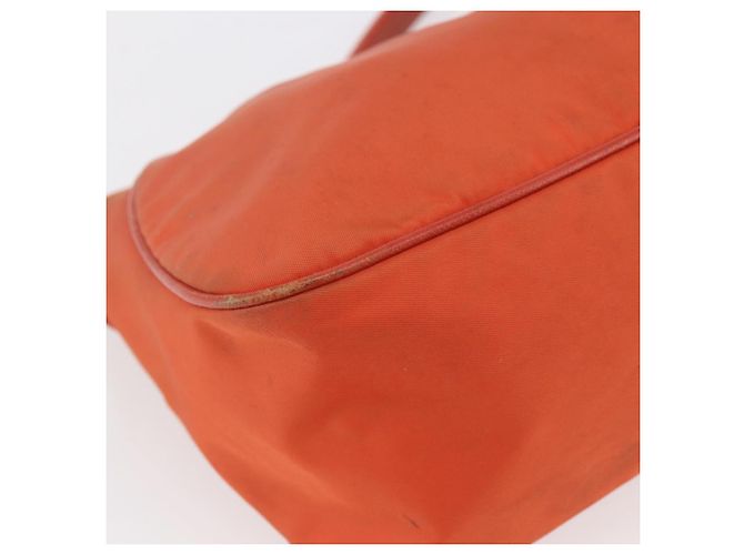 Borsa a Spalla PRADA Nylon Arancione Auth 146486 - vista 15