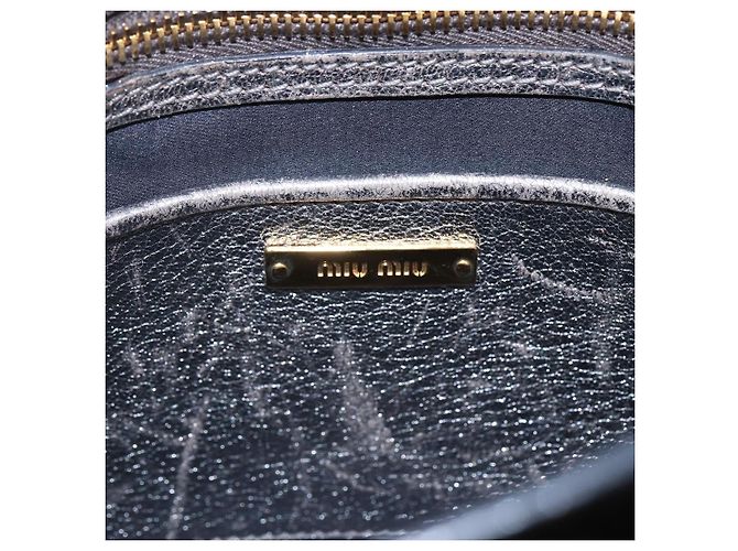 Borsa Miu Miu Madras in pelle 2 in 1 oro Auth mr1549 D'oro - vista 10