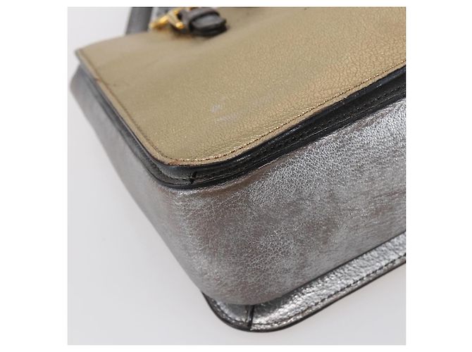 Borsa Miu Miu Madras in pelle 2 in 1 oro Auth mr1549 D'oro - vista 16