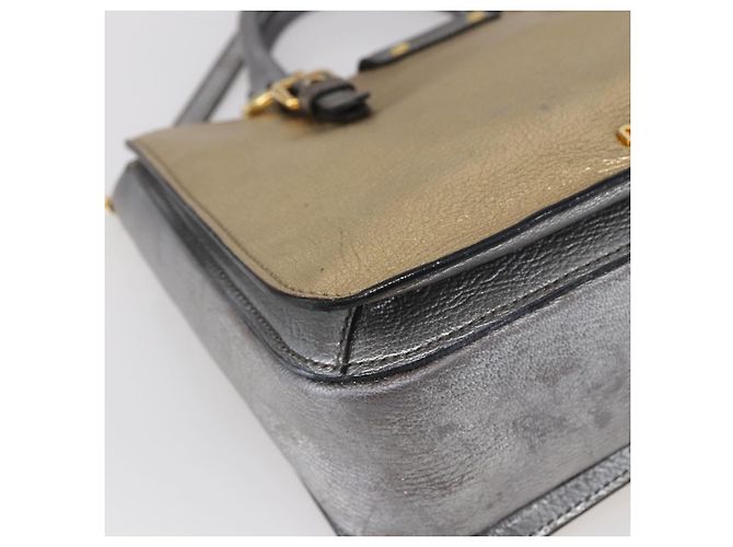 Borsa Miu Miu Madras in pelle 2 in 1 oro Auth mr1549 D'oro - vista 18