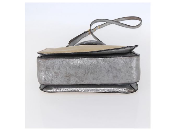 Borsa Miu Miu Madras in pelle 2 in 1 oro Auth mr1549 D'oro - vista 5