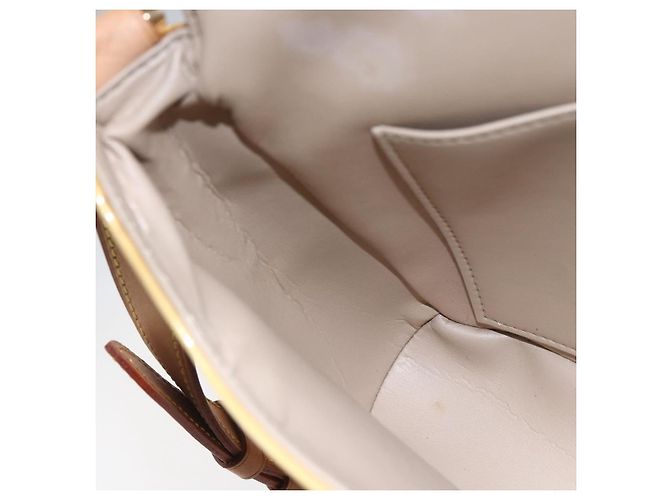 LOUIS VUITTON Borsa Thompson Street Monogram Vernis Beige M91301 LV Auth BA7914 - vista 19