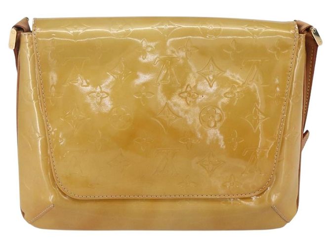 LOUIS VUITTON Borsa Thompson Street Monogram Vernis Beige M91301 LV Auth BA7914 - vista 2
