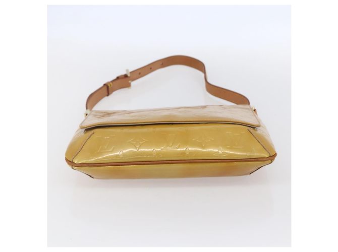 LOUIS VUITTON Borsa Thompson Street Monogram Vernis Beige M91301 LV Auth BA7914 - vista 5