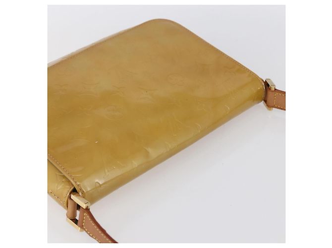 LOUIS VUITTON Borsa Thompson Street Monogram Vernis Beige M91301 LV Auth BA7914 - vista 6