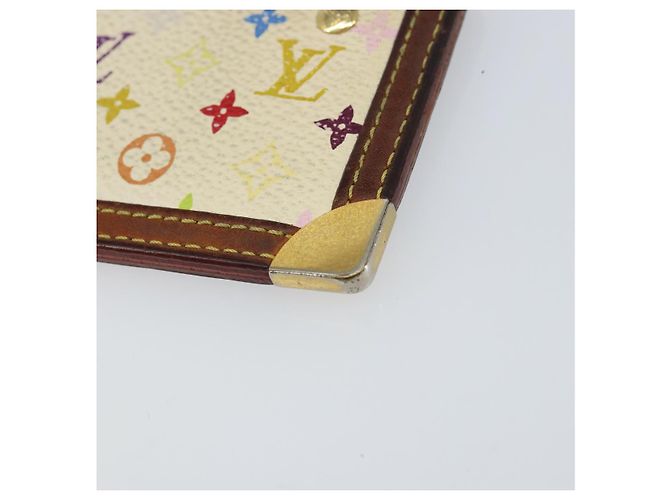 LOUIS VUITTON Pochette Cles Monogramm Multicolor Tasche Weiß M92655 Auth 153418 - Ansicht 15