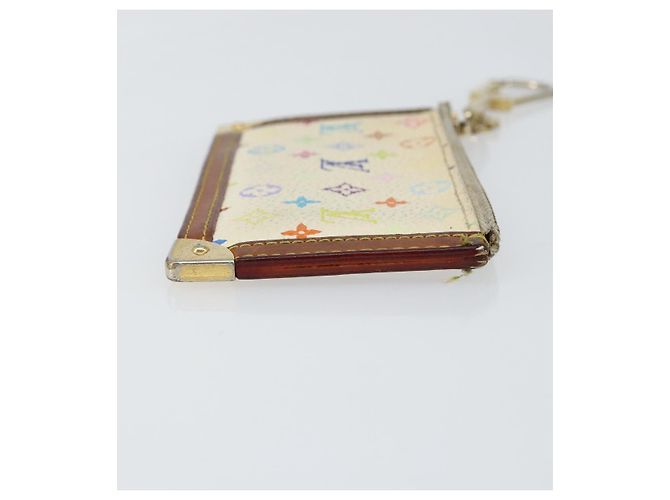 LOUIS VUITTON Pochette Cles Monogramm Multicolor Tasche Weiß M92655 Auth 153418 - Ansicht 3