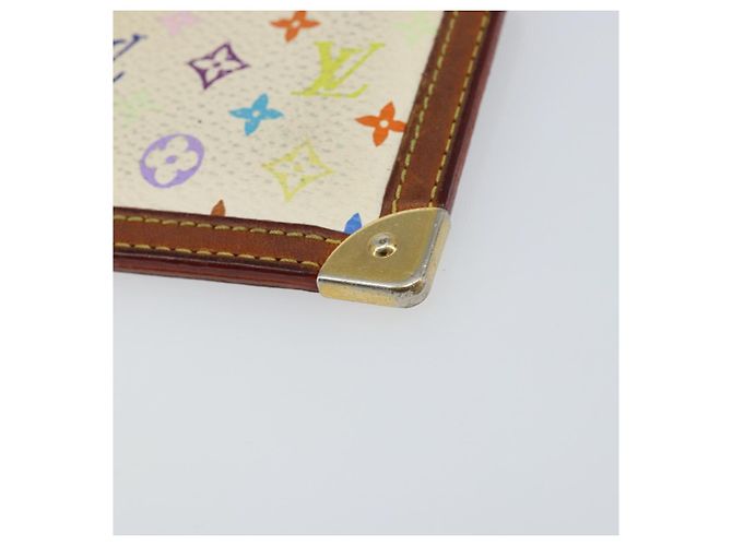 LOUIS VUITTON Pochette Cles Monogramm Multicolor Tasche Weiß M92655 Auth 153418 - Ansicht 7