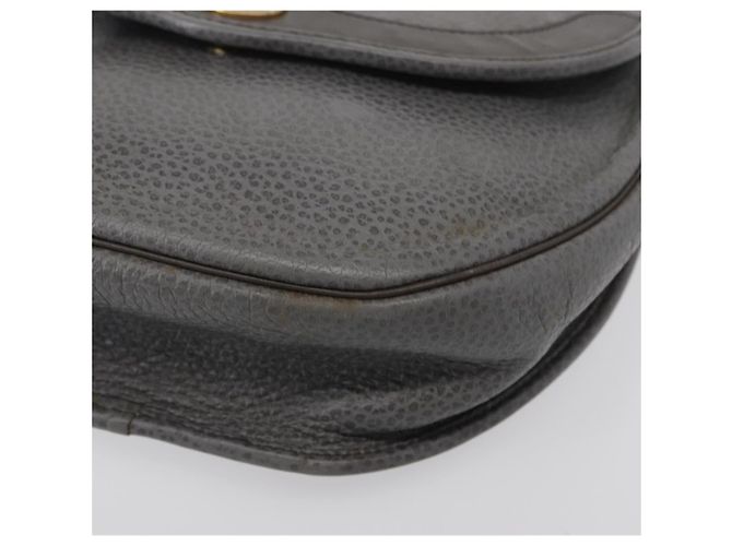 Borsa a Spalla Christian Dior in Pelle Grigia Dorata Auth ka078 Marrone D'oro - vista 14