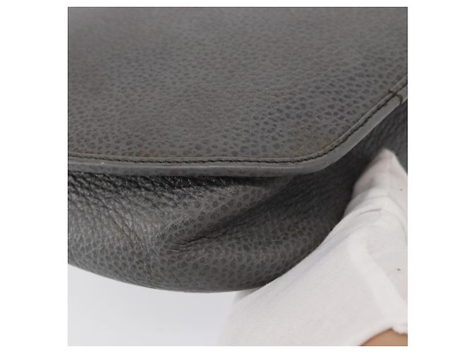 Borsa a Spalla Christian Dior in Pelle Grigia Dorata Auth ka078 Marrone D'oro - vista 15