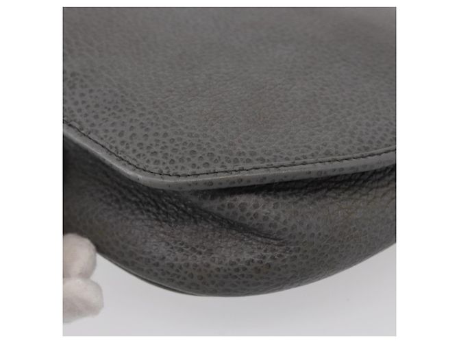Borsa a Spalla Christian Dior in Pelle Grigia Dorata Auth ka078 Marrone D'oro - vista 16