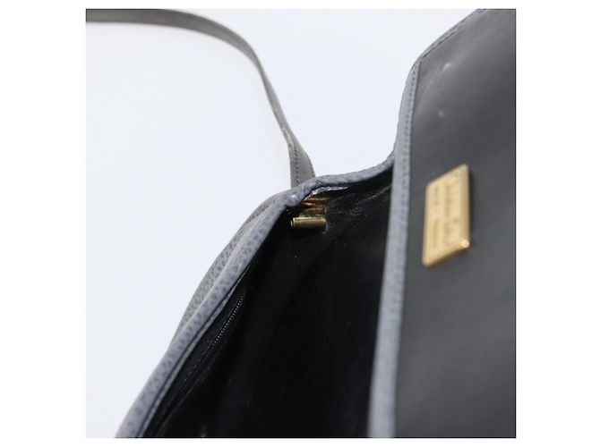 Borsa a Spalla Christian Dior in Pelle Grigia Dorata Auth ka078 Marrone D'oro - vista 20
