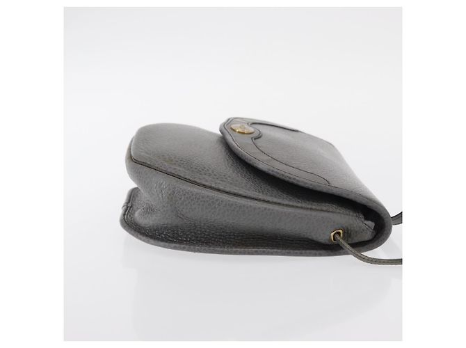 Borsa a Spalla Christian Dior in Pelle Grigia Dorata Auth ka078 Marrone D'oro - vista 3