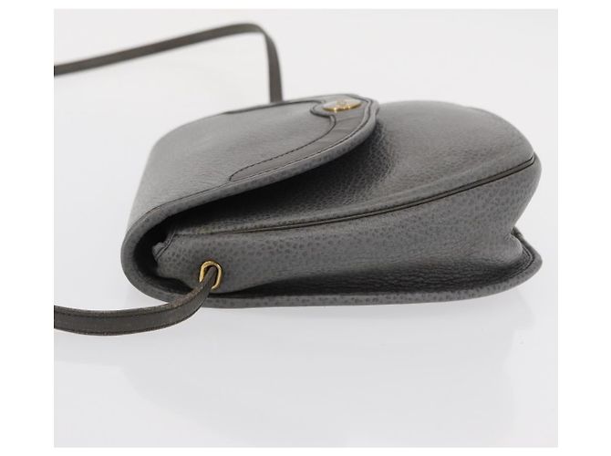Borsa a Spalla Christian Dior in Pelle Grigia Dorata Auth ka078 Marrone D'oro - vista 4