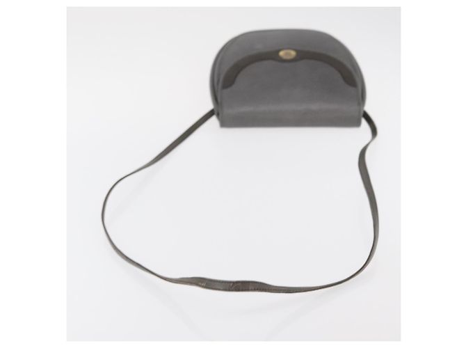 Borsa a Spalla Christian Dior in Pelle Grigia Dorata Auth ka078 Marrone D'oro - vista 7