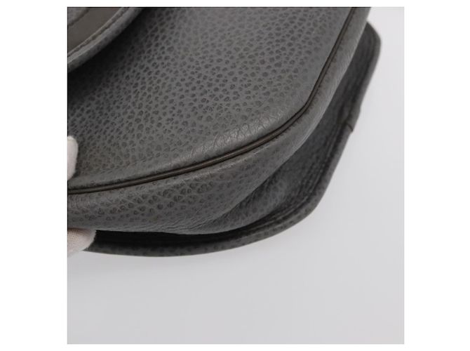Borsa a Spalla Christian Dior in Pelle Grigia Dorata Auth ka078 Marrone D'oro - vista 9