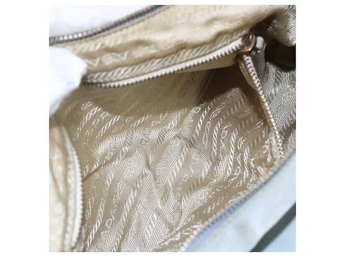PRADA Borsa a Spalla con Catena Nylon Azzurro Chiaro Oro Auth SW1832 D'oro Blu chiaro - vista 23