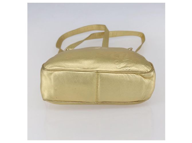 LOEWE Borsa a Spalla Anagram Pelle Oro Auth 153984 D'oro - vista 5