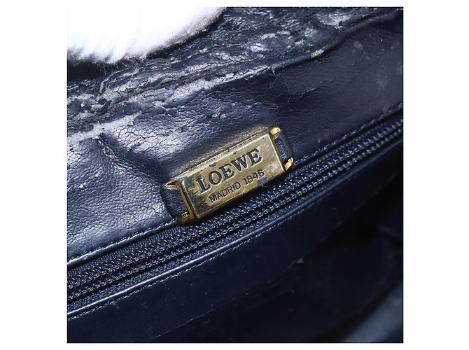 LOEWE Borsa a Spalla Anagram Pelle Oro Auth 153984 D'oro - vista 9