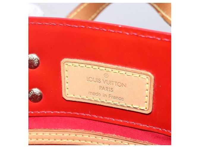 LOUIS VUITTON Monogram Vernis Reade PM Borsa a Mano Rossa M91088 LV Auth SW1770 Rosso - vista 10