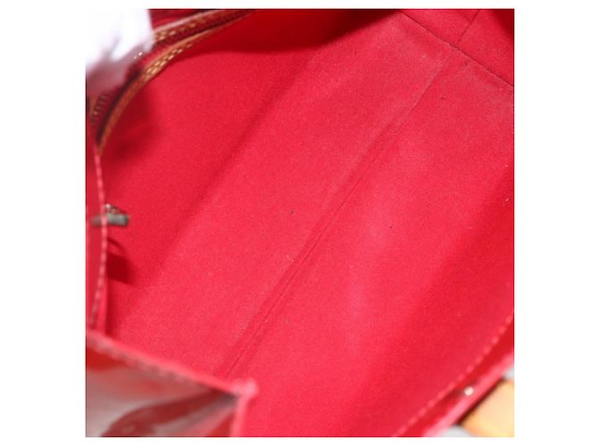 LOUIS VUITTON Monogram Vernis Reade PM Borsa a Mano Rossa M91088 LV Auth SW1770 Rosso - vista 11