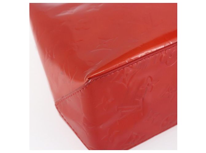 LOUIS VUITTON Monogram Vernis Reade PM Borsa a Mano Rossa M91088 LV Auth SW1770 Rosso - vista 14