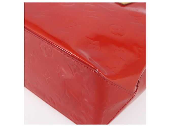 LOUIS VUITTON Monogram Vernis Reade PM Borsa a Mano Rossa M91088 LV Auth SW1770 Rosso - vista 15