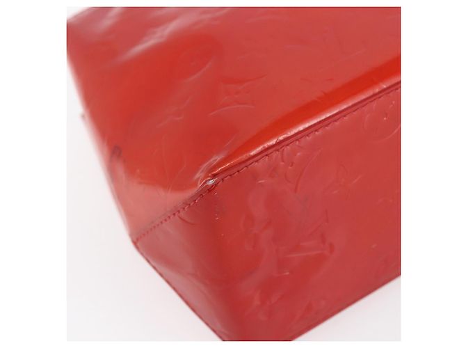 LOUIS VUITTON Monogram Vernis Reade PM Borsa a Mano Rossa M91088 LV Auth SW1770 Rosso - vista 16