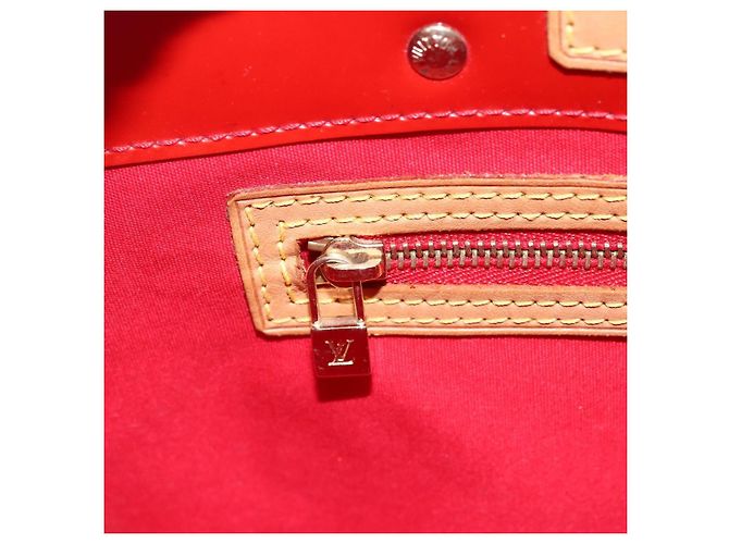 LOUIS VUITTON Monogram Vernis Reade PM Borsa a Mano Rossa M91088 LV Auth SW1770 Rosso - vista 17