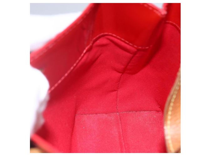 LOUIS VUITTON Monogram Vernis Reade PM Borsa a Mano Rossa M91088 LV Auth SW1770 Rosso - vista 19