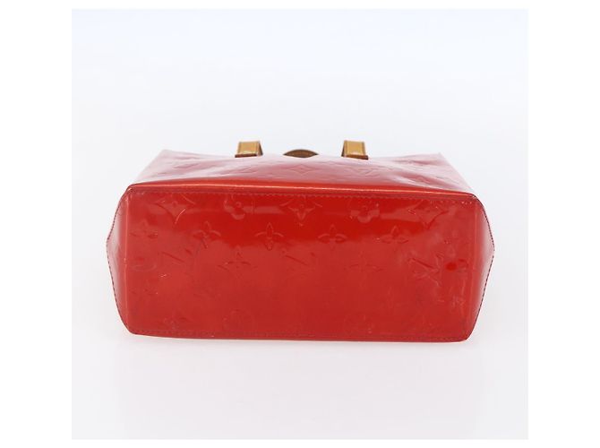 LOUIS VUITTON Monogram Vernis Reade PM Borsa a Mano Rossa M91088 LV Auth SW1770 Rosso - vista 5