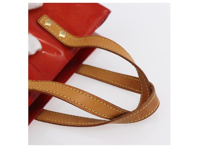 LOUIS VUITTON Monogram Vernis Reade PM Borsa a Mano Rossa M91088 LV Auth SW1770 Rosso - vista 7