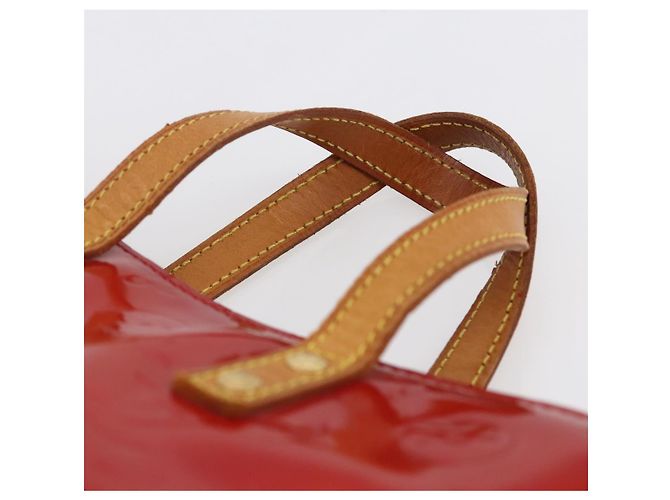 LOUIS VUITTON Monogram Vernis Reade PM Borsa a Mano Rossa M91088 LV Auth SW1770 Rosso - vista 8