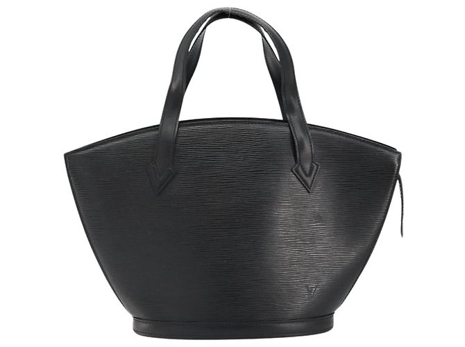 LOUIS VUITTON Borsa a Mano Epi Saint Jacques Nera M52272 LV Auth BA7918 Nero - vista 13
