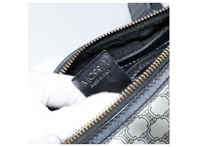 Céline Borsa a Mano CELINE Smalto Argento Auth mr1550 - vista 12